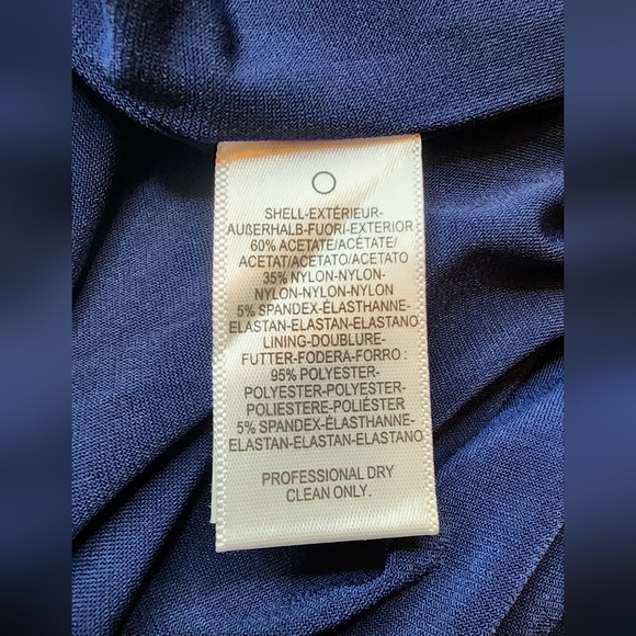 Dress The Population Navy Satin Alani Sheath Dress - Picture 10 of 10